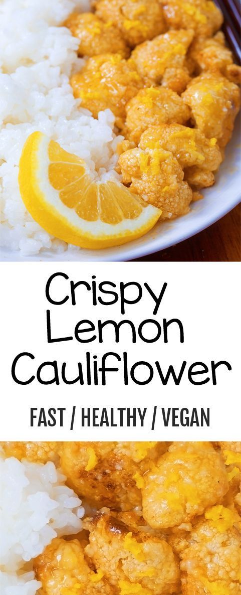 Sticky Lemon Cauliflower -   17 healthy recipes Cauliflower vegans ideas