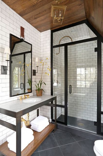 ~lately loving~{black steel} -   17 home accents On A Budget master bath ideas
