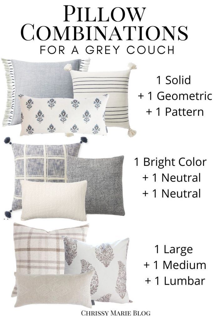 Picking the Right Throw Pillows For Your Grey Couch - Chrissy Marie Blog -   17 room decor Cute couch ideas