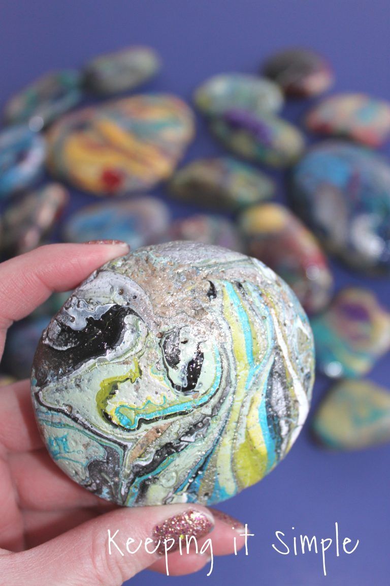Painted Rocks -Nail Polish Dipped Rocks • Keeping it Simple -   18 diy projects Awesome nail polish ideas