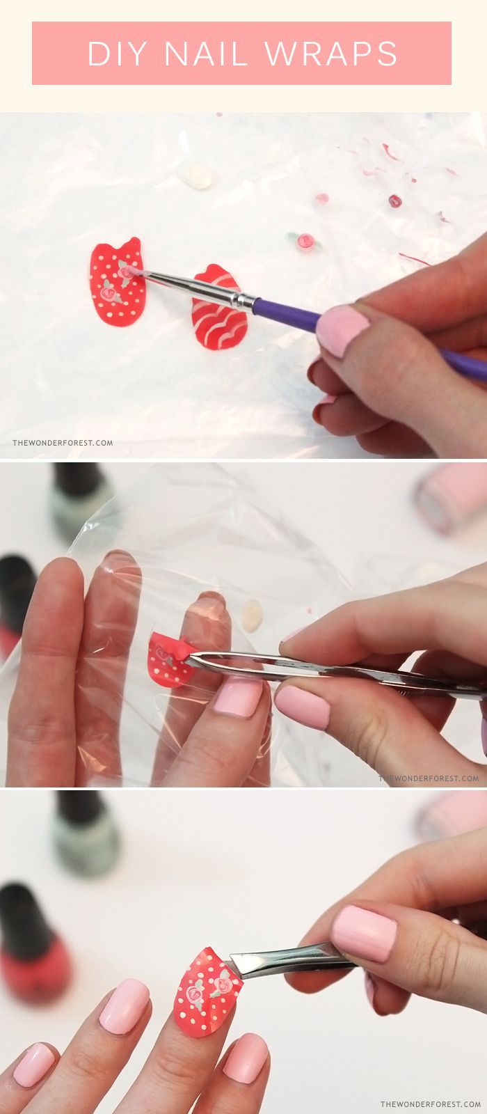 Make Your Own Nail Wraps! - Wonder Forest -   18 diy projects Awesome nail polish ideas