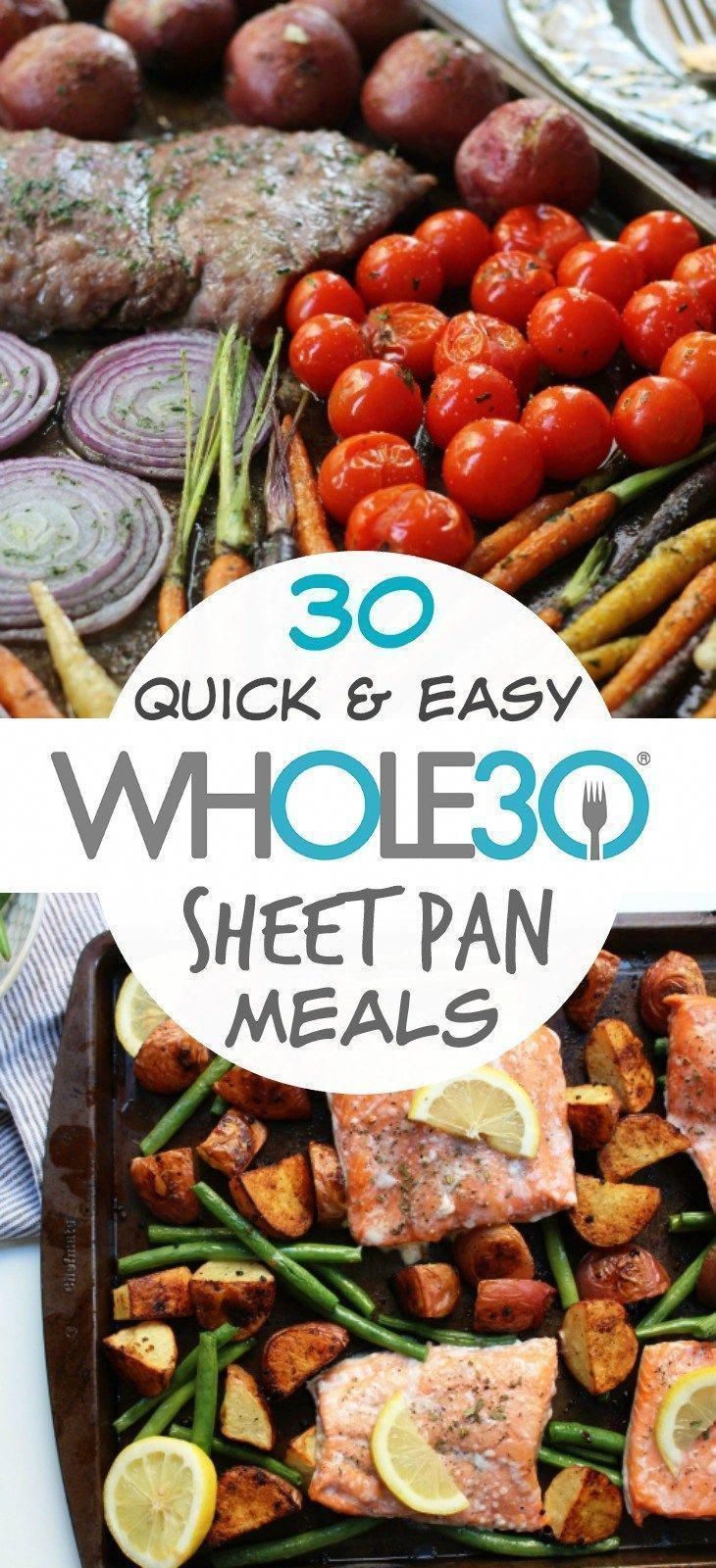 30 Whole30 Sheet Pan Recipes: The Best Quick and Easy One Pan Meals - Whole Kitchen Sink -   18 healthy recipes For Weight Loss clean eating ideas