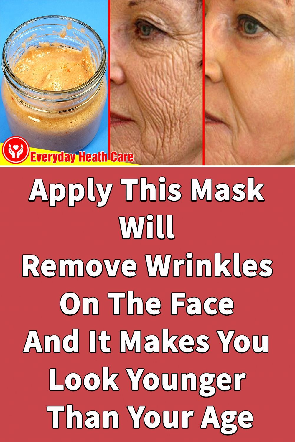 Apply This Mask Will Remove Wrinkles On The Face And It Makes You Look Younger Than Your Age -   18 skin care For Wrinkles natural ideas