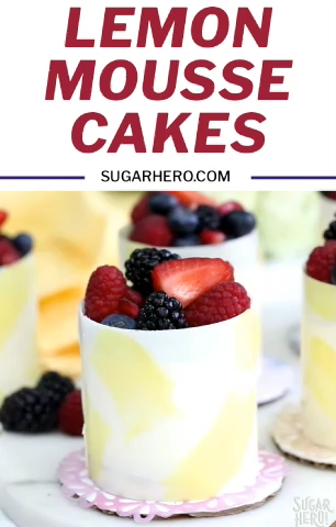 Lemon Mousse Cakes in White Chocolate Shells -   18 spring desserts Fancy ideas