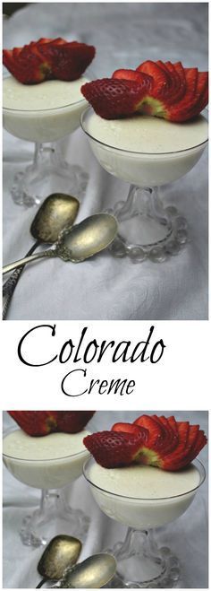 Colorado Creme with Fresh Strawberries | Cooking On The Ranch -   18 spring desserts Fancy ideas