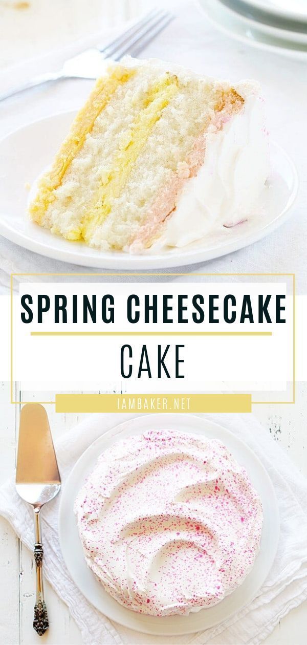 Spring Cheesecake Cake | i am baker -   18 spring desserts Fancy ideas