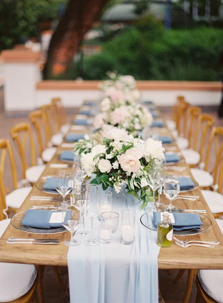 Silky Chic Chiffon Table Runner | -   18 wedding Spring reception ideas