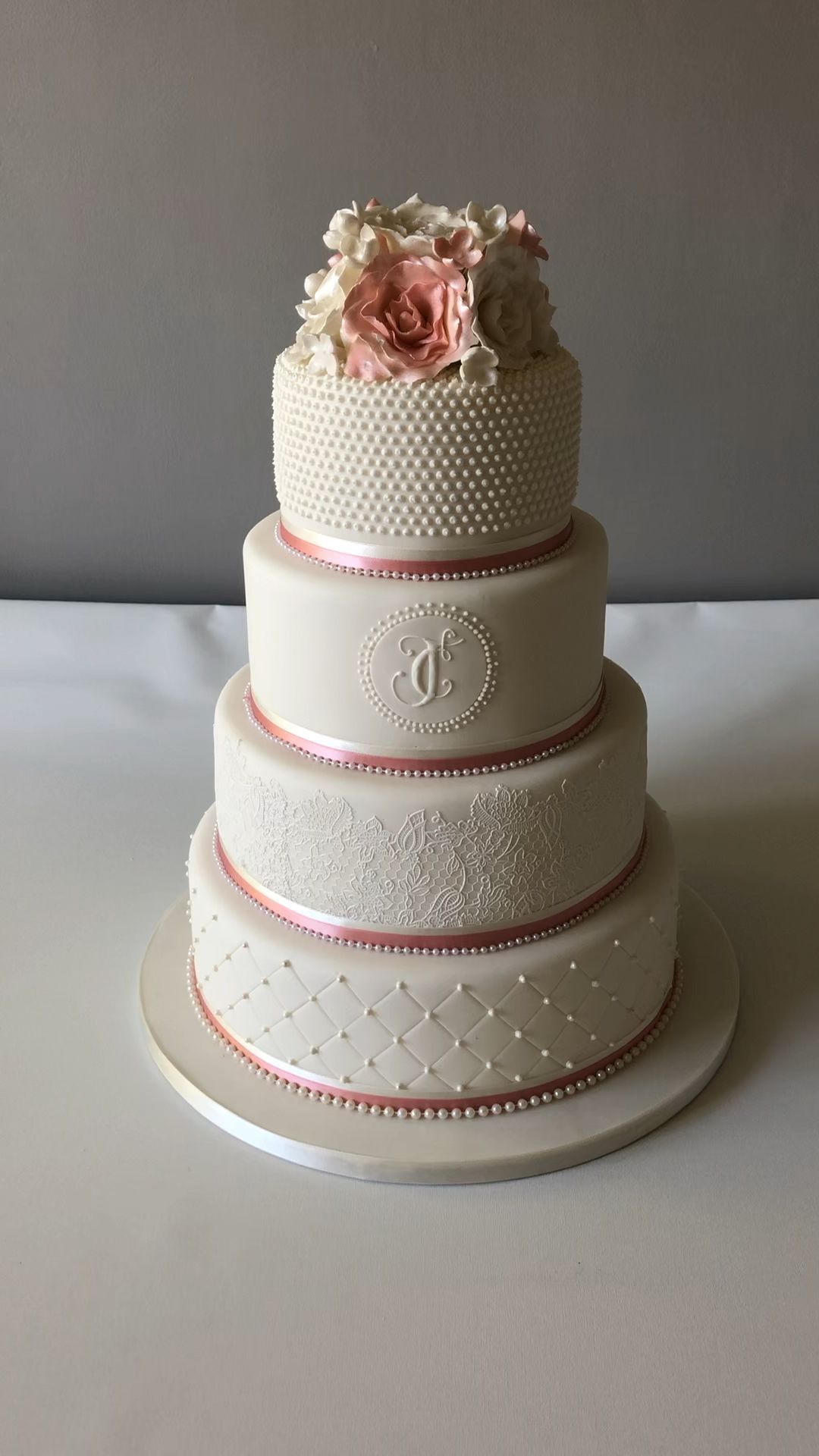 Blush Lace -   19 cake Wedding big ideas
