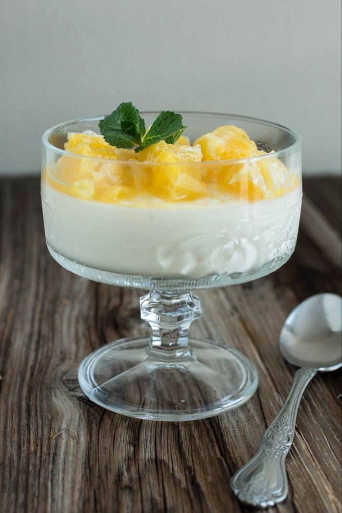 Dessert im Glas: Zimt-Panna Cotta mit Orangen | LieberBacken -   19 desserts Im Glas leicht ideas