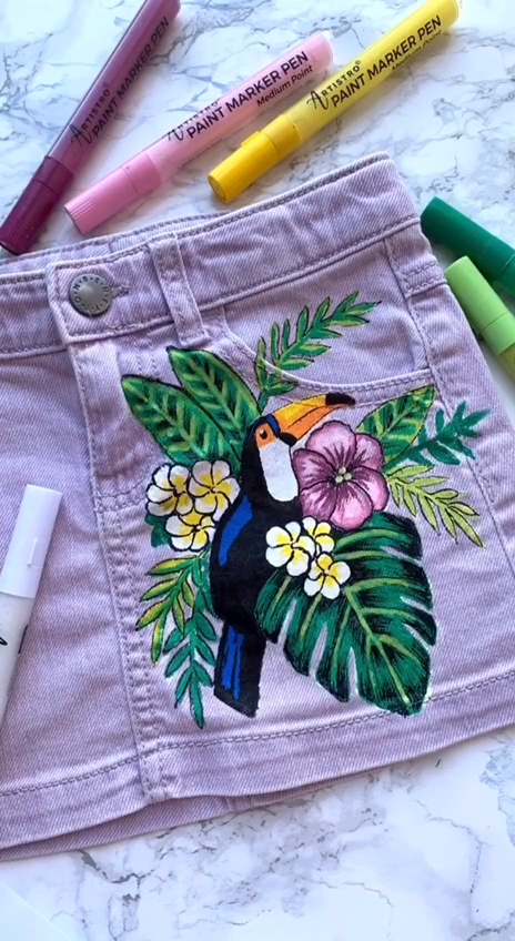 Painted skirt DIY tutorial -   23 fabric crafts Videos art ideas