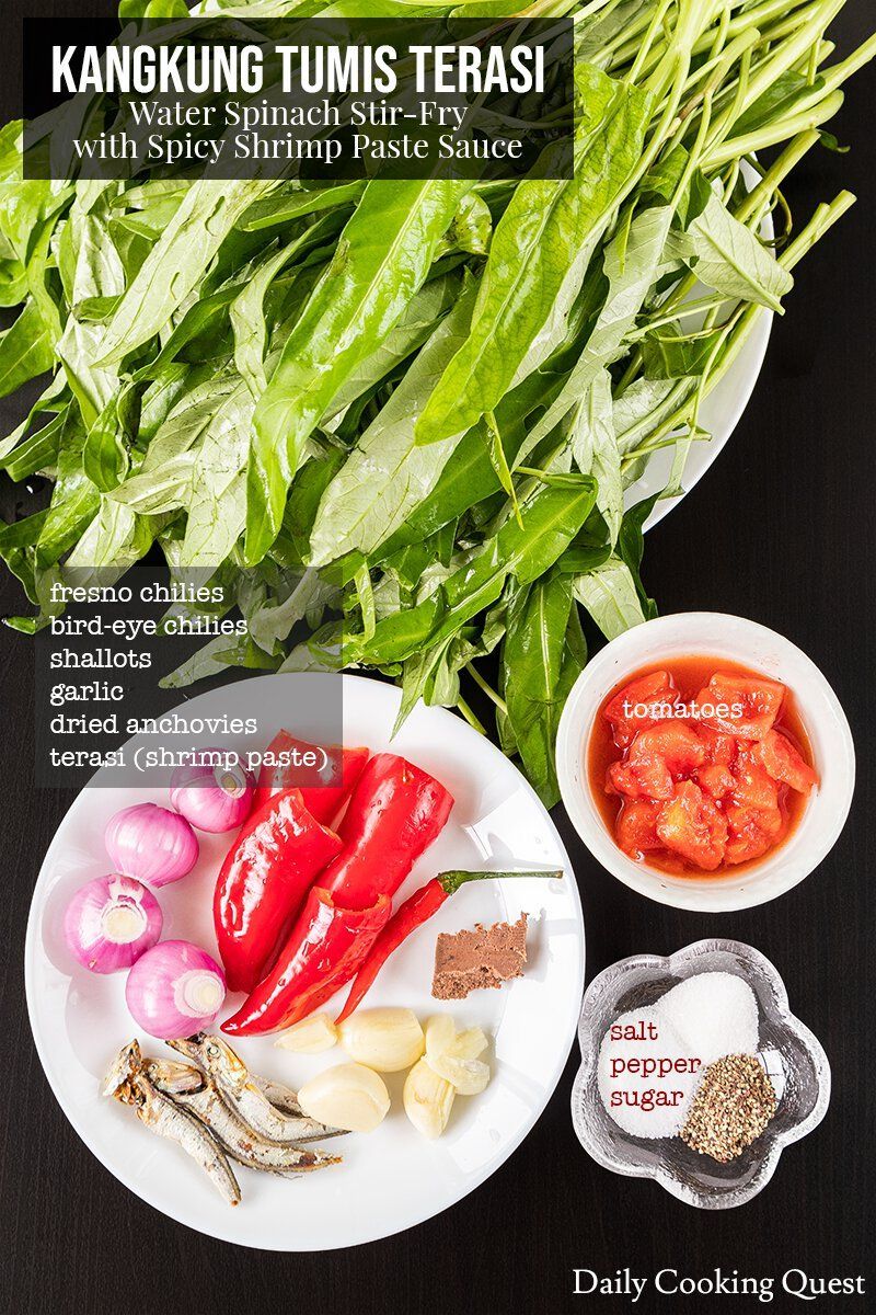 Kangkung Tumis Terasi -   7 diet Indonesia menu ideas