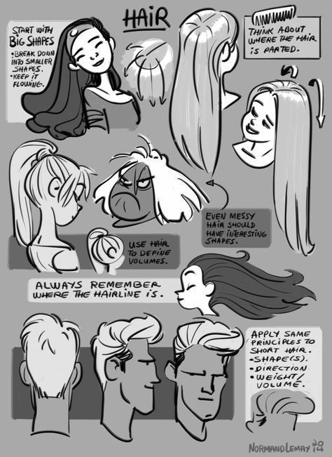 10 hair Drawing character design ideas