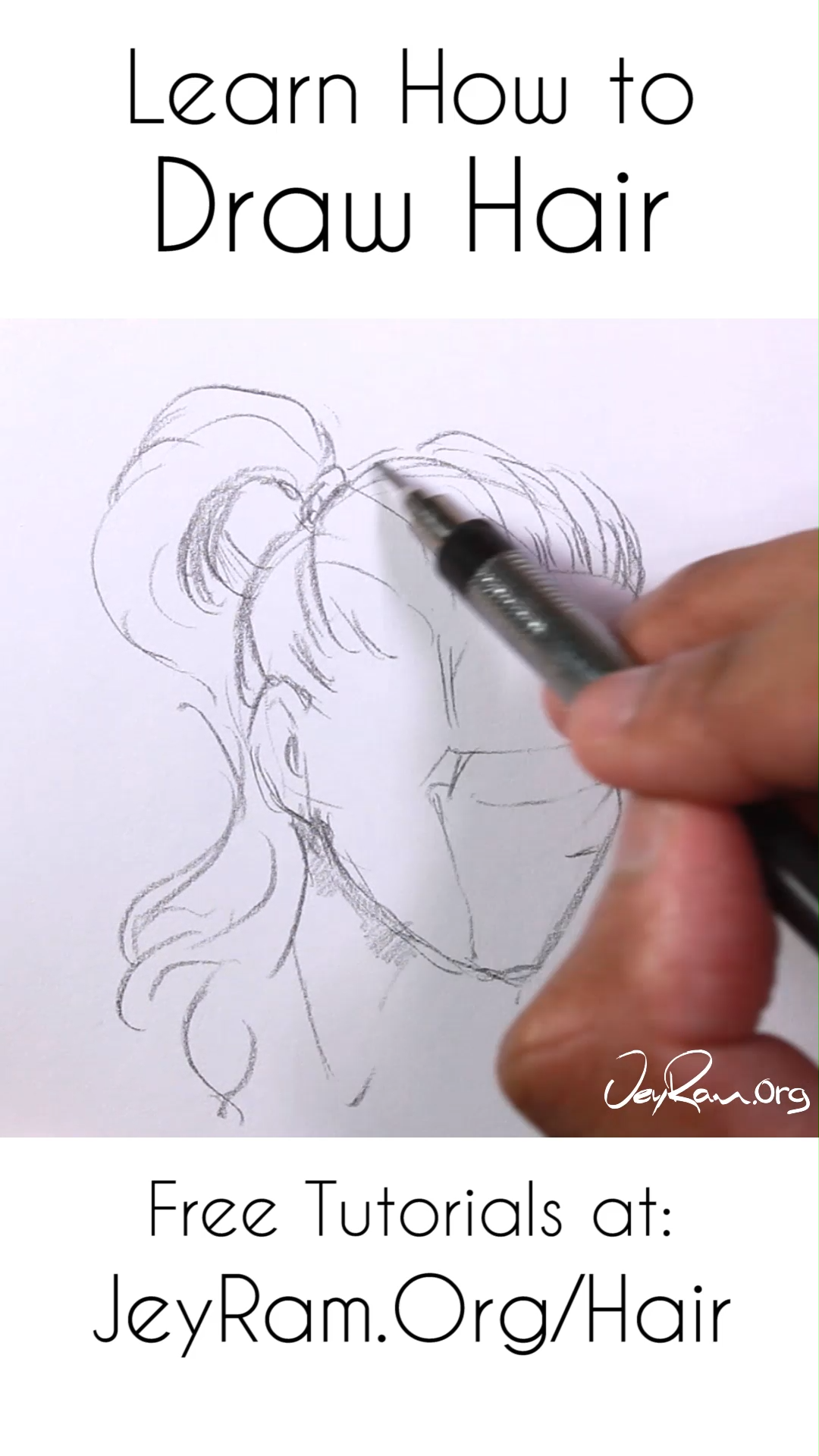 How to Draw Hair: Step by Step Tutorials -   11 hair Drawing wind ideas