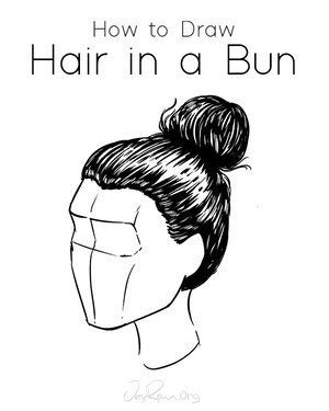How to Draw Hair in a Bun: Easy Tutorial for Beginners  — JeyRam Art -   13 hair Drawing updo ideas