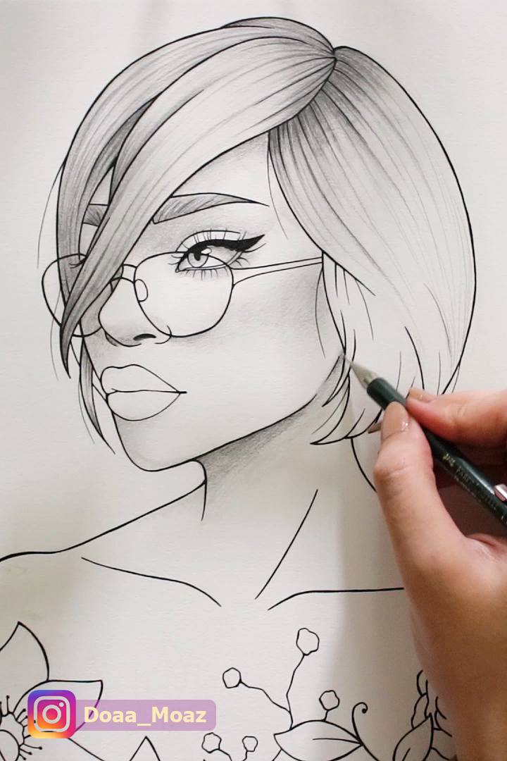 Coloring page в™Ґ -   13 hair Drawing updo ideas