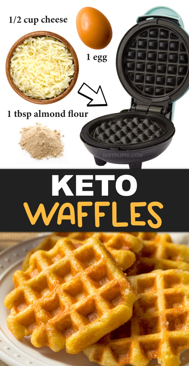 3 Ingredient Crispy Keto Breakfast Waffles -   15 diet Breakfast buzzfeed ideas