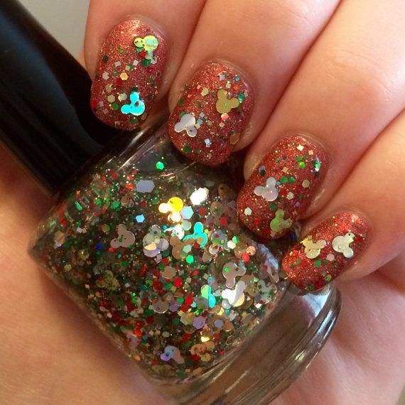 Disney Inspired Nail Polishes Perfect For That Holiday Party! -   15 holiday Nails disney ideas