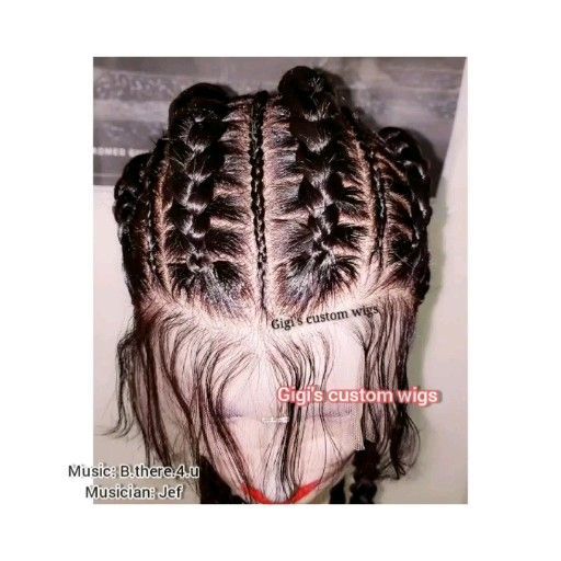 Full Lace Ombre feed-in braided wig -   16 hair Extensions bob ideas