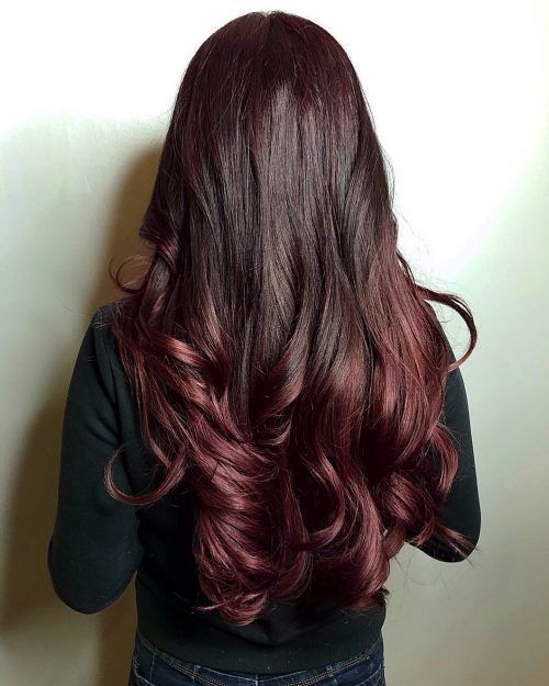 19 Dark Red Hair Colors (New + Trending in 2020) -   16 hair Red mahogany ideas