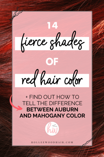 14 Fierce Shades Of Red Hair Color (+The Difference Between Them All) -   16 hair Red mahogany ideas