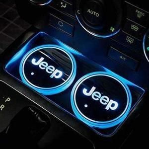 (60% OFF ONLY TODAY) 7 Colors  Led Changing USB Charging Car Logo Cup Lights up Holder -   16 home accessories Logo jeeps ideas