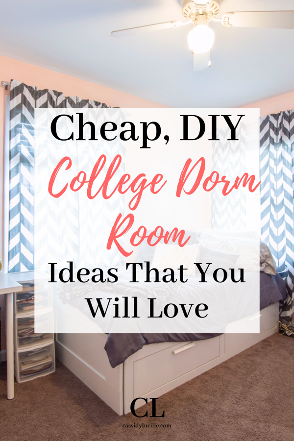 Genius, Cheap DIY Dorm Room Ideas | 14 Cheap DIY Dorm Room Ideas You'll Love - Cassidy Lucille -   17 diy projects Cheap dorm room ideas
