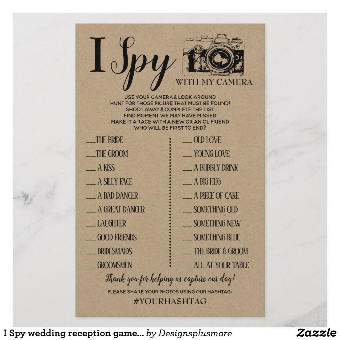 I Spy wedding reception game english spanish game -   17 wedding Games i spy ideas