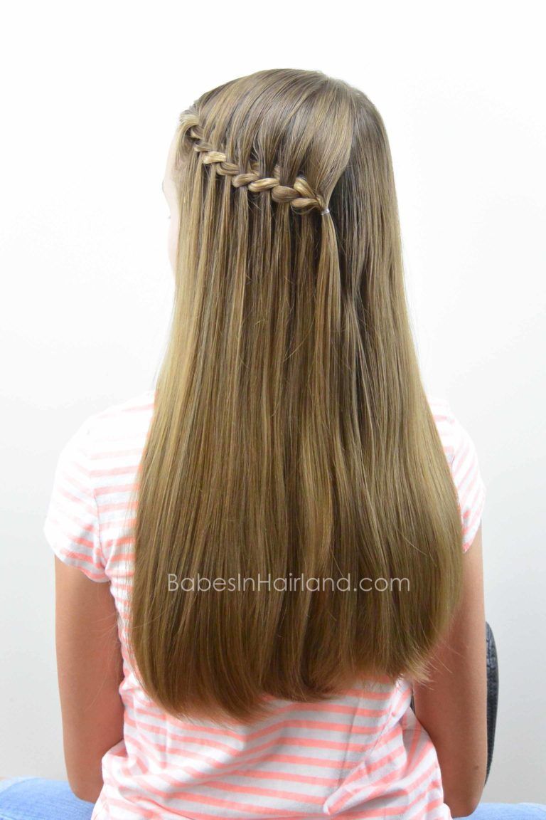 Cheater Waterfall Braid - Babes In Hairland -   17 winter hairstyles Tutorial ideas