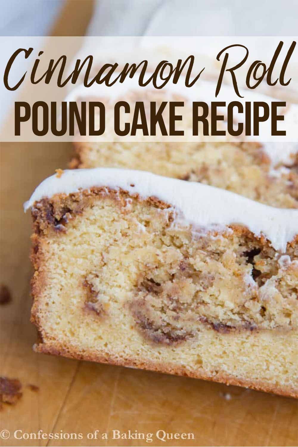 Cinnamon Roll Pound Cake -   18 cake Pound cinnamon rolls ideas
