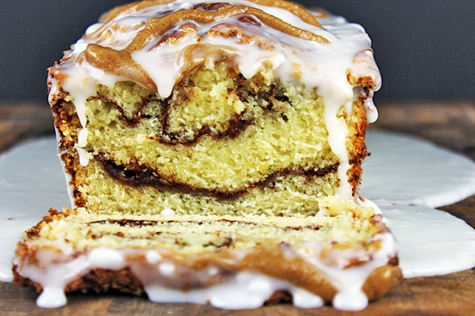 Ultimate Glazed Cinnamon Roll Pound Cake - Dinner, then Dessert -   18 cake Pound cinnamon rolls ideas