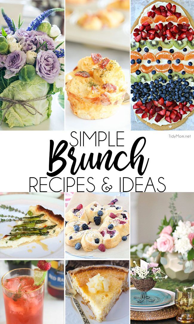Simple brunch recipes and ideas for spring -   18 healthy recipes Simple brunch food ideas