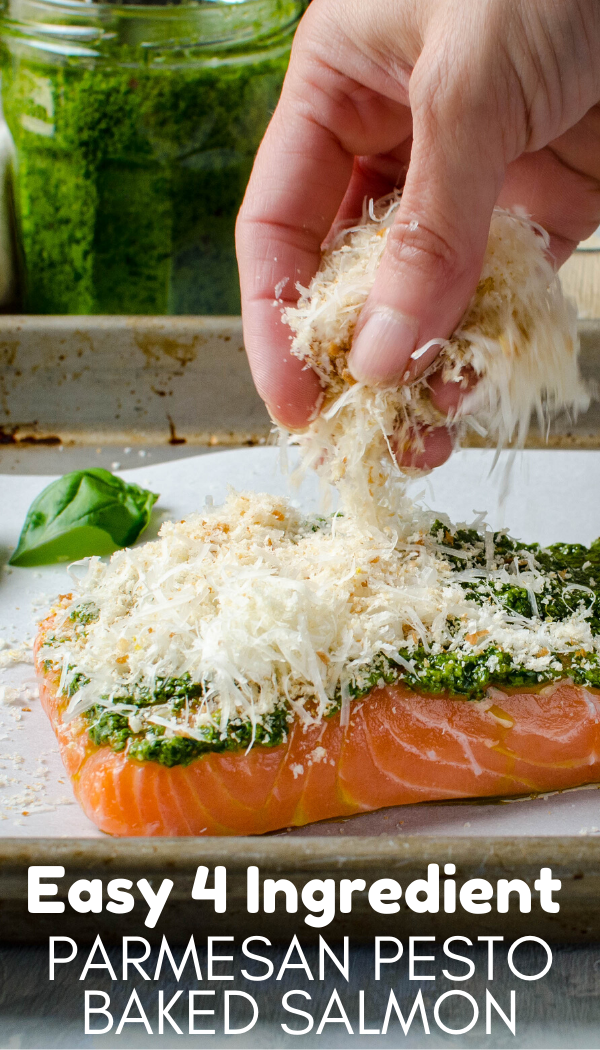Easy 4 Ingredient Parmesan Pesto Baked Salmon -   18 salmon recipes ideas