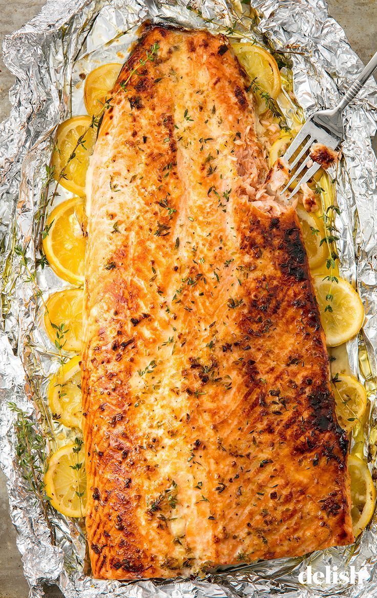 Baked Garlic-Butter Salmon -   18 salmon recipes ideas