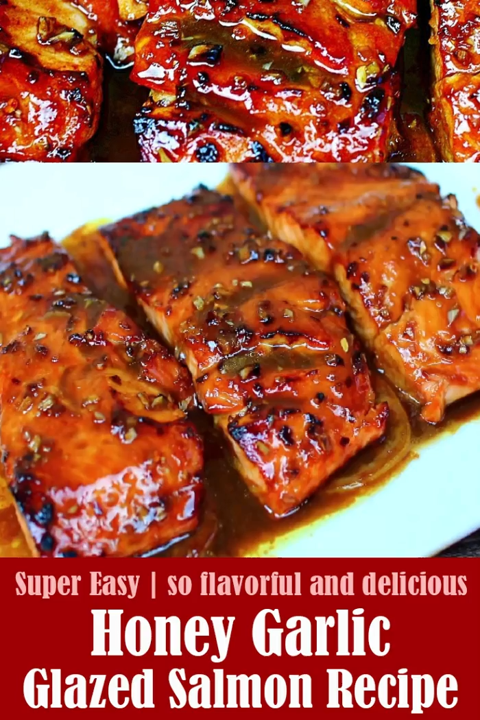 Super Easy Honey Garlic Glazed Salmon Recipe -   18 salmon recipes ideas
