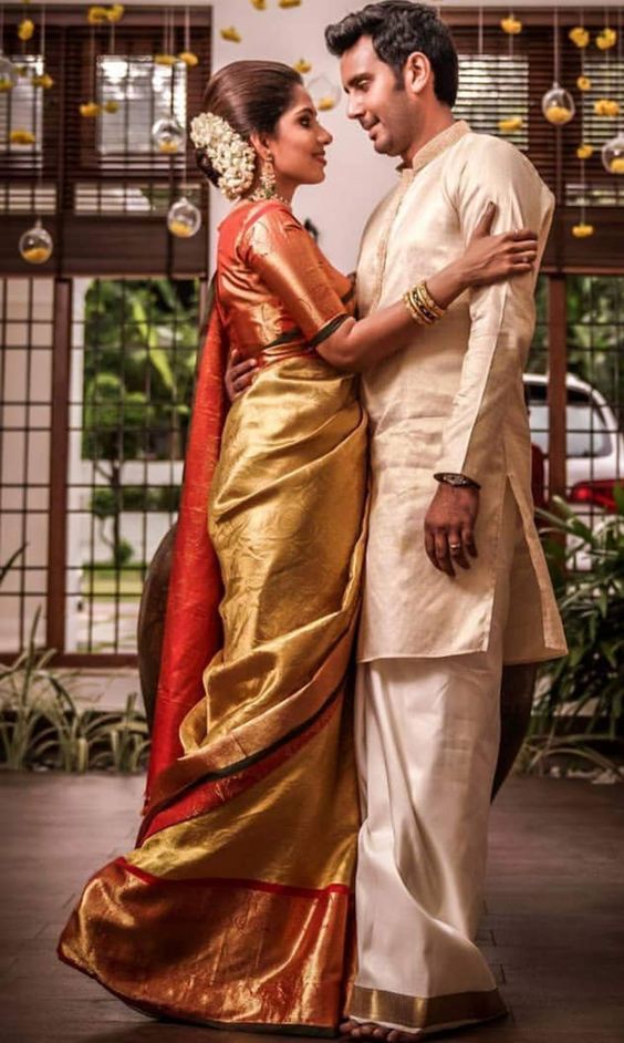 Trending Gorgeous Looking South Indian Couple Photography -   18 wedding Couple dress ideas
