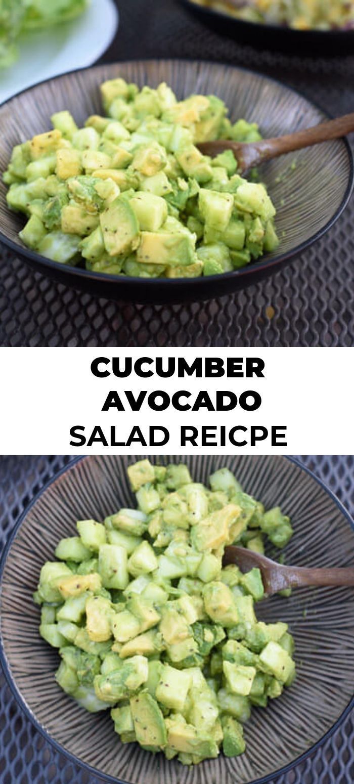 Cucumber Avocado Salad -   19 cucumber recipes ideas