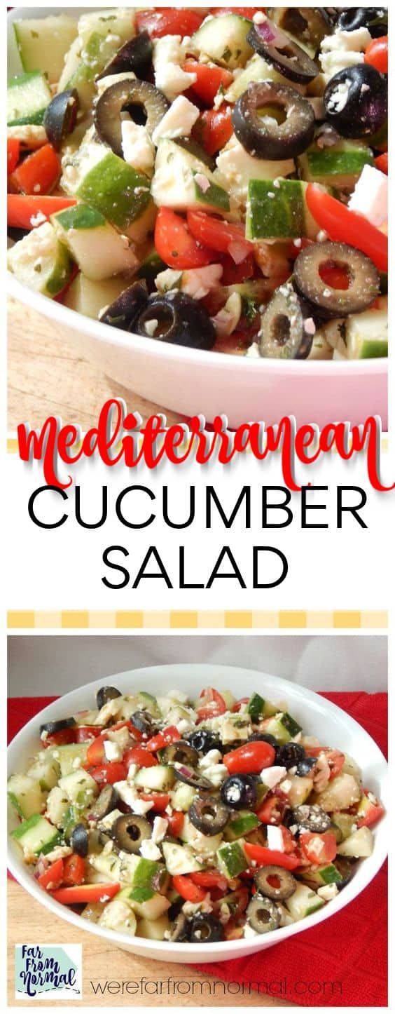 Mediterranean Cucumber Salad -   19 cucumber recipes ideas