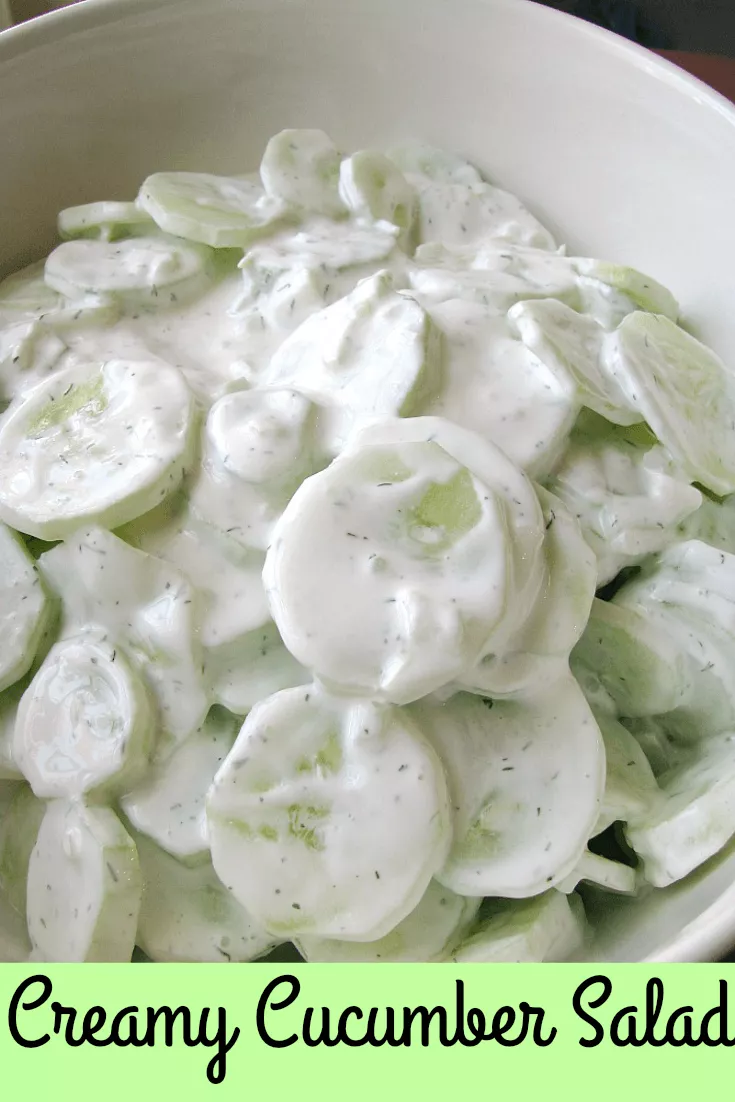 Creamy Cucumber Salad - Rants From My Crazy Kitchen -   19 cucumber recipes ideas