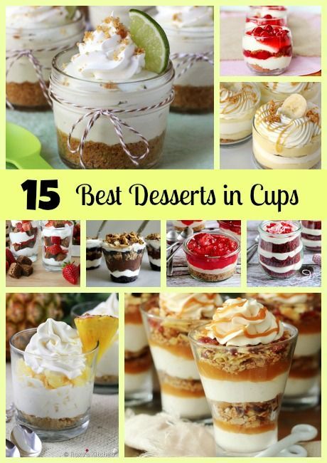 15 Best Desserts in Cups - Dessert Cups - Pretty My Party -   19 desserts For Parties in cups ideas