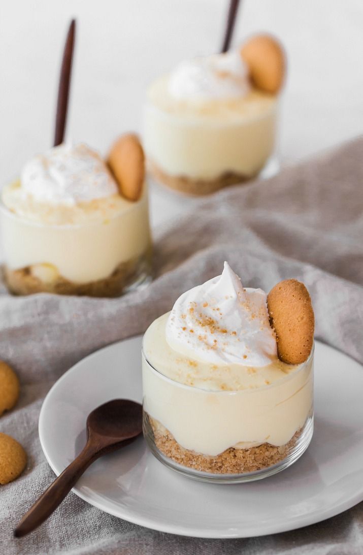 Banana Pudding Mini Desserts in Cups Recipe - Celebrations at Home -   19 desserts For Parties in cups ideas