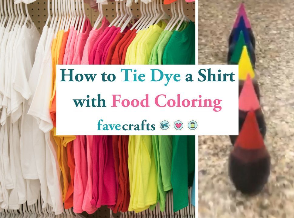 How to Tie Dye a Shirt with Food Coloring -   19 diy projects For Boys food coloring ideas