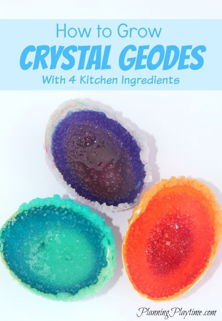 How to Grow Crystal Geodes - Planning Playtime -   19 diy projects For Boys food coloring ideas