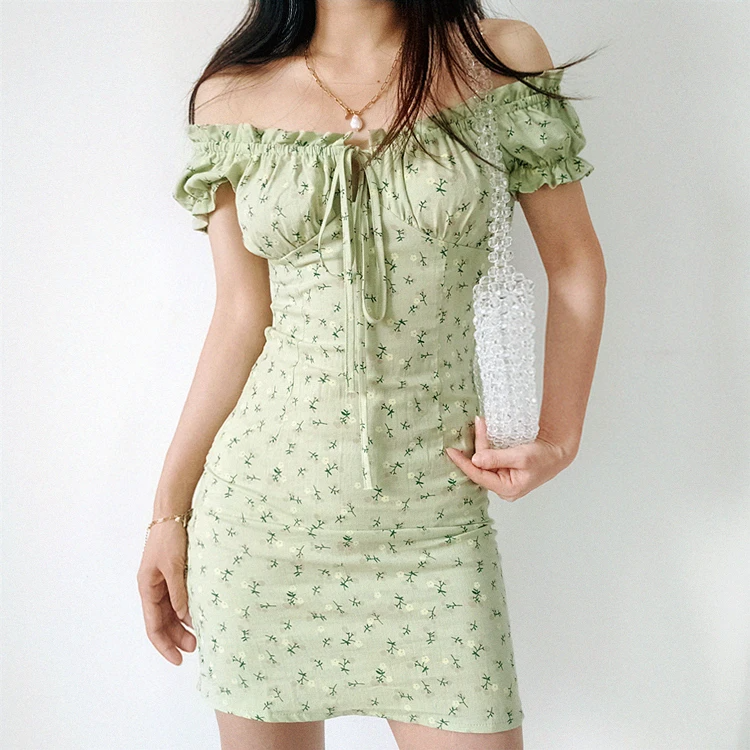 Leona Green Floral Dress -   19 dress Floral green ideas