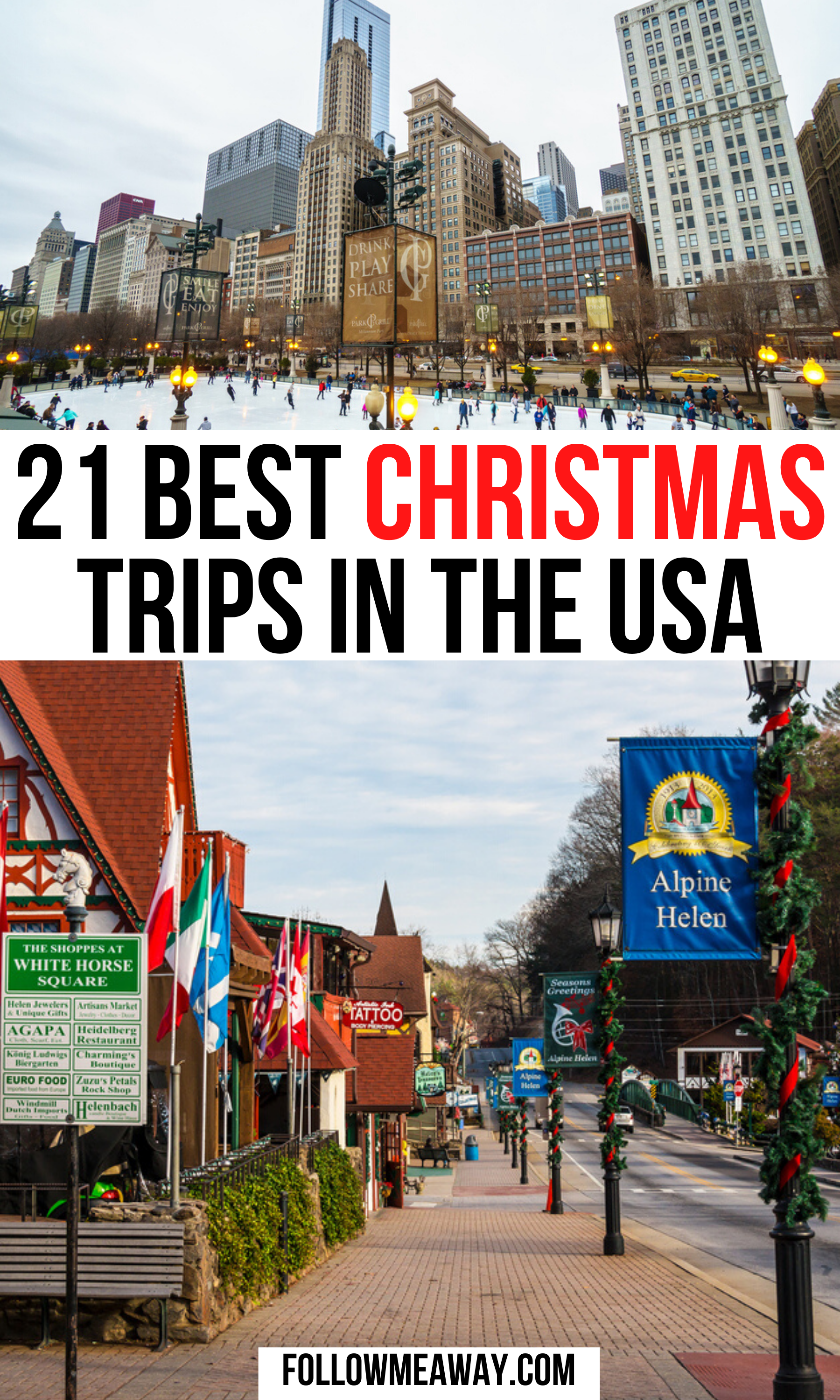 21 Best Christmas Trips in America -   19 holiday Destinations usa ideas