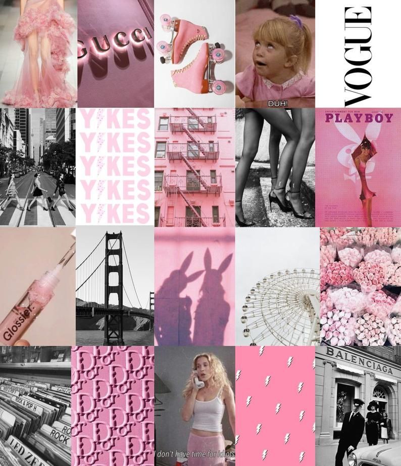 21 pink wall collage ideas