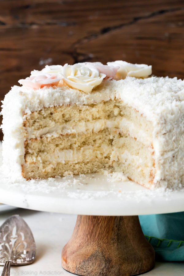 Fluffy & Moist Coconut Cake | Sally's Baking Addiction -   22 coconut cake Decoration ideas