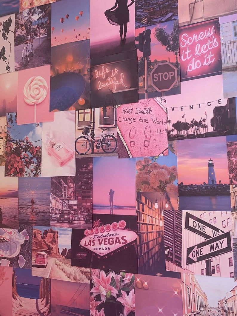 22 pink wall collage ideas