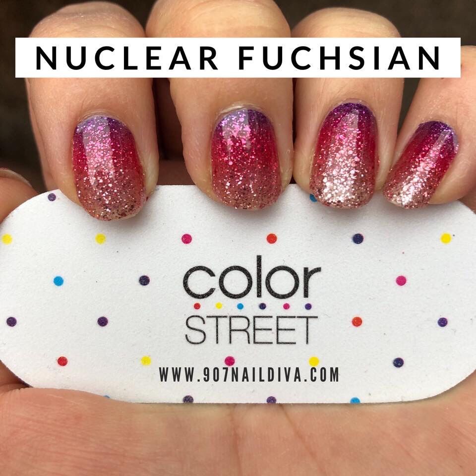 Gorgeous DIY Fuchsia Ombr? Nails! -   9 nuclear fusion color street ideas
