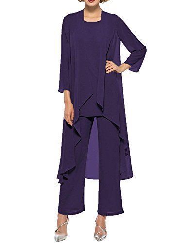 2018 Womens Chiffon Plus Size Pant Suits Mother of The Bride Clout Wear | CloutClothes.com - Clothes & Accessories -   11 dress Mother Of The Bride 2018 ideas