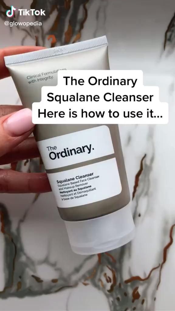 The Ordinary Squalane Cleanser -   13 skin care Tips makeup ideas